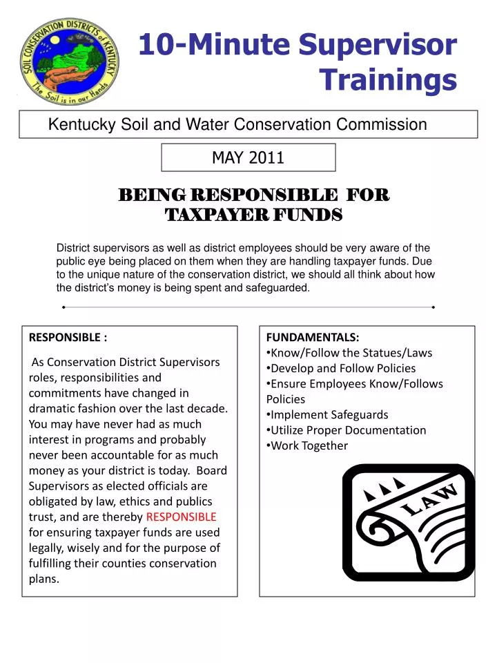 PPT 10Minute Supervisor Trainings PowerPoint