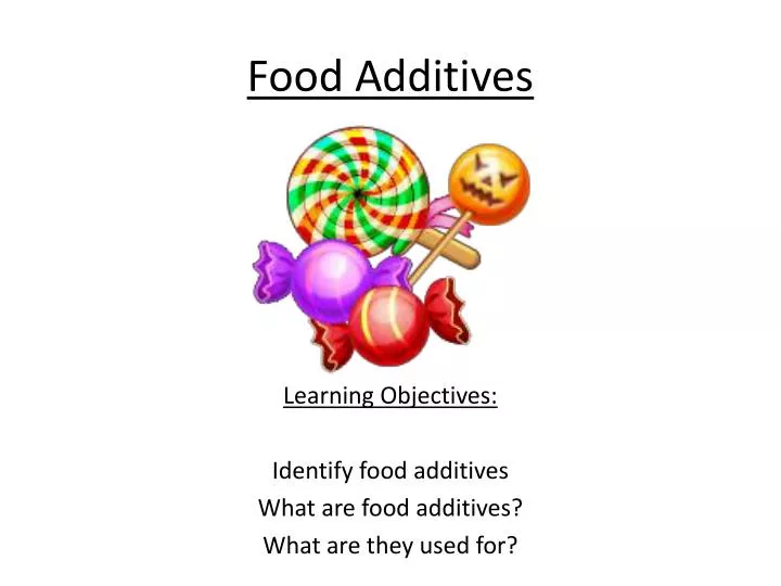 food additives ppt