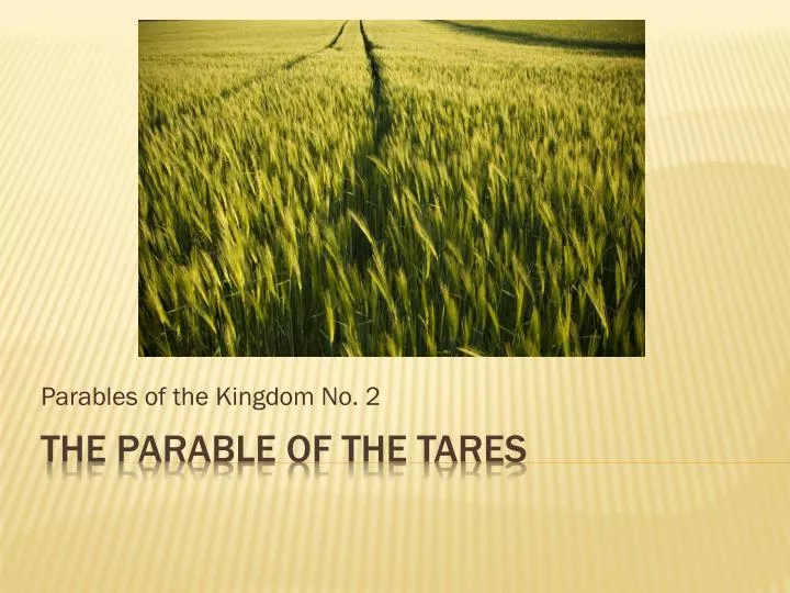 parables of the kingdom no 2 n.