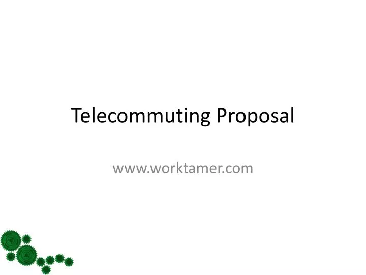 telecommuting proposal