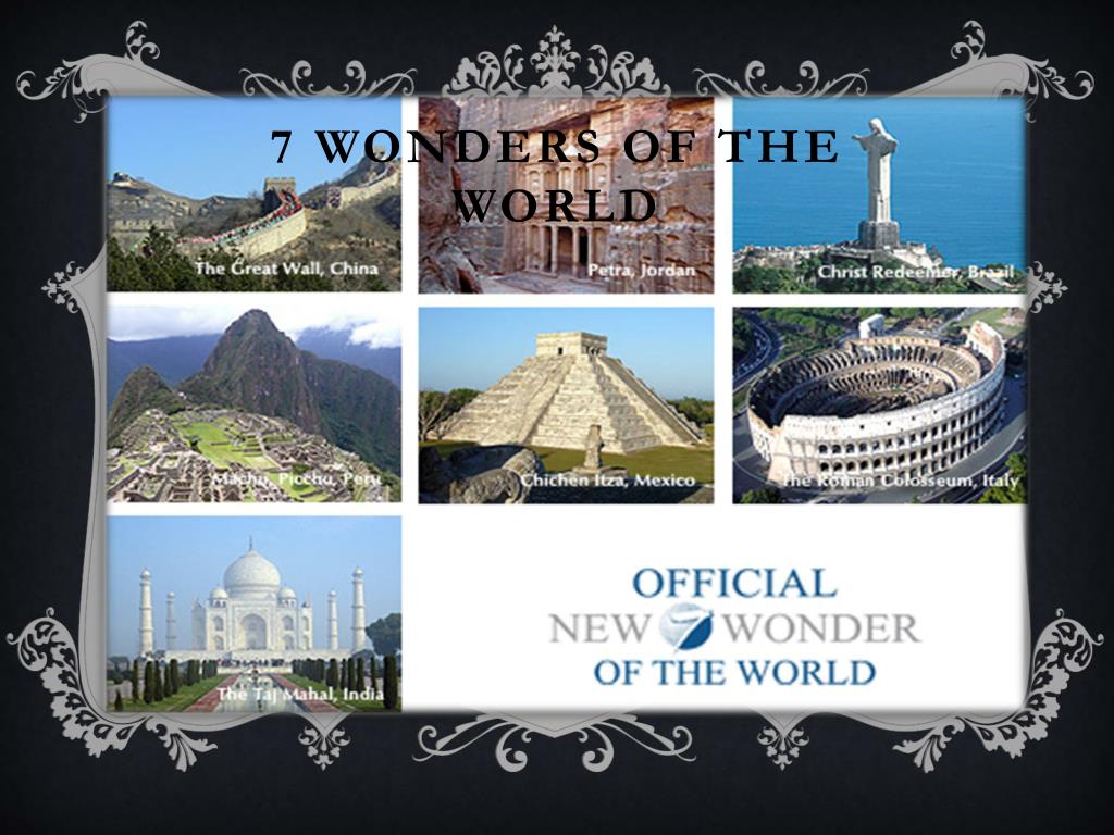 powerpoint presentation on 7 wonders of the world