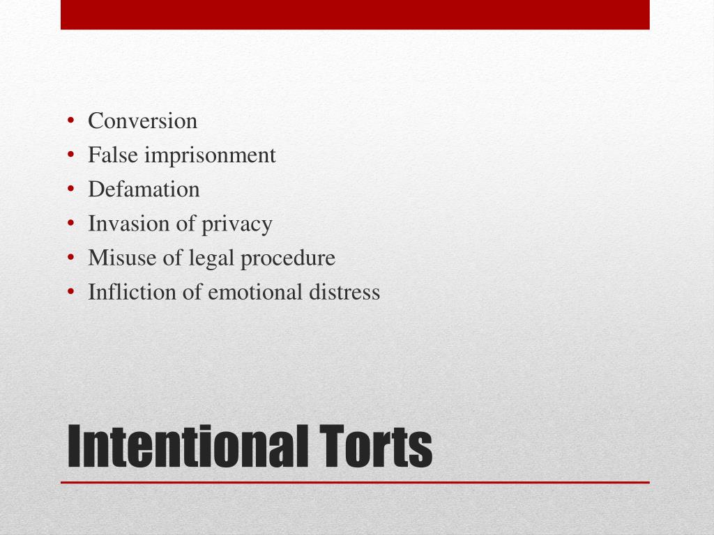 Ppt Tort Law Powerpoint Presentation Free Download Id2500144 1418