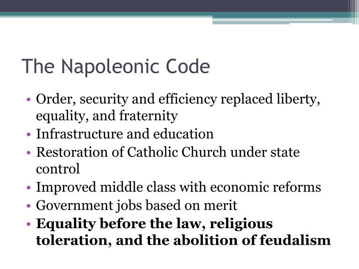 napoleonic code