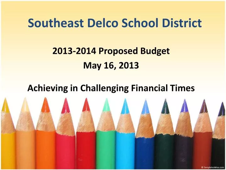 PPT Southeast Delco School District PowerPoint Presentation, free
