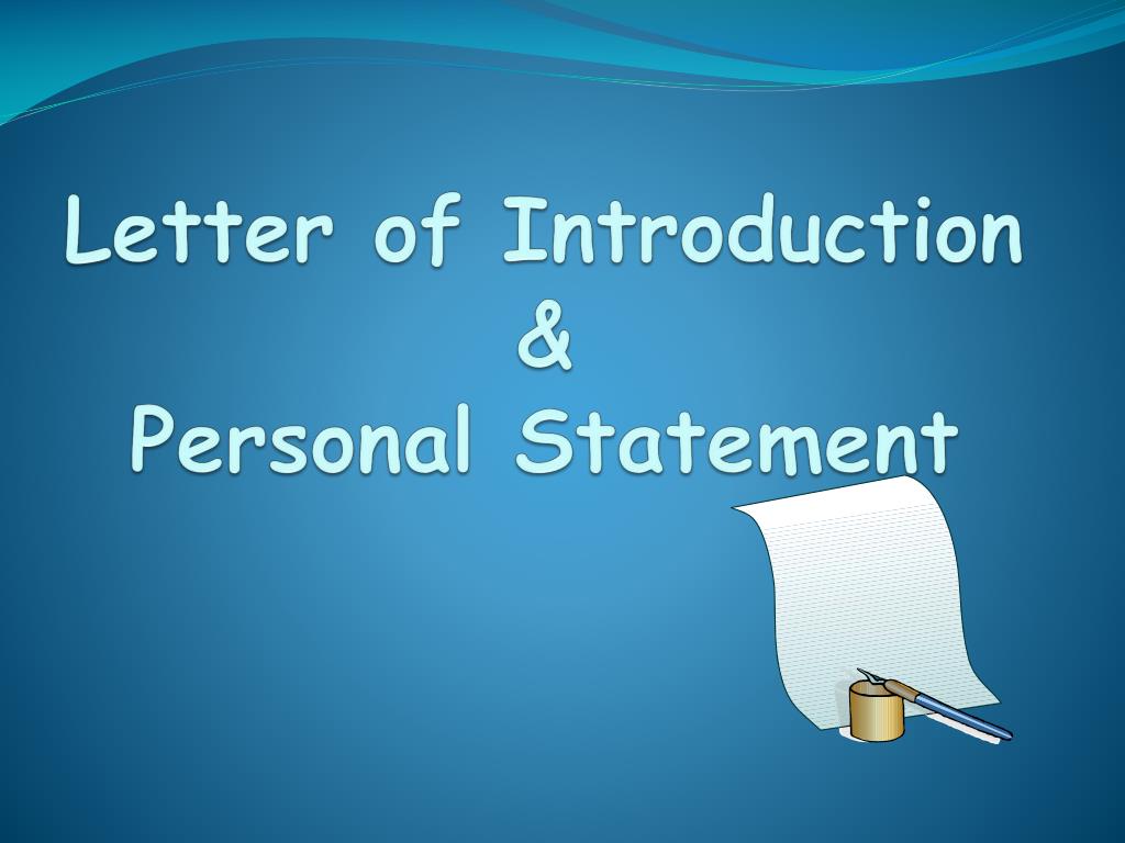 introduction for personal statement examples