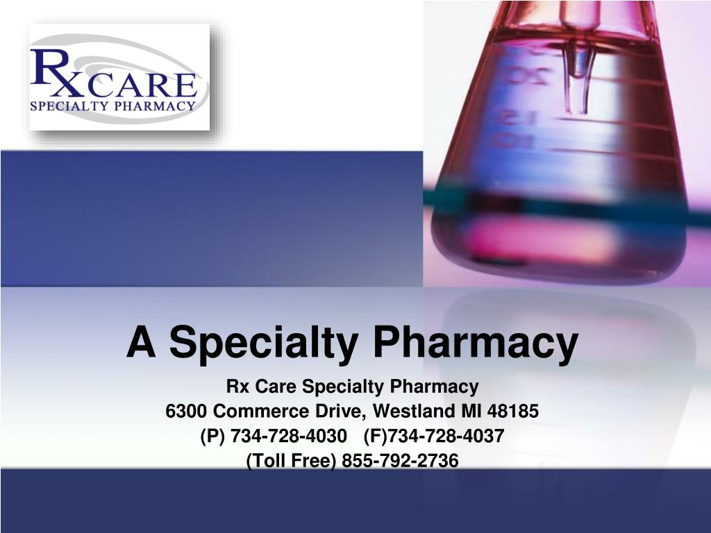 PPT A Specialty Pharmacy PowerPoint Presentation, free download ID