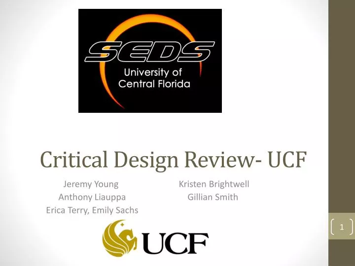Ppt Critical Design Review Ucf Powerpoint Presentation Free Download Id 2502742