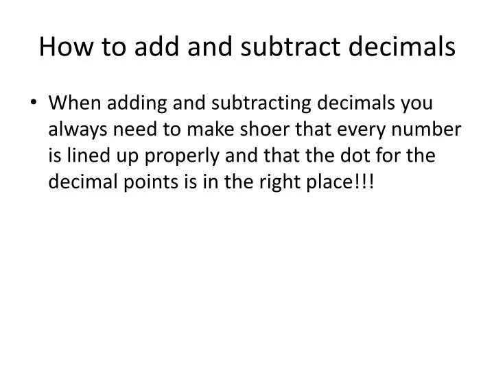 ppt-how-to-add-and-subtract-decimals-powerpoint-presentation-free