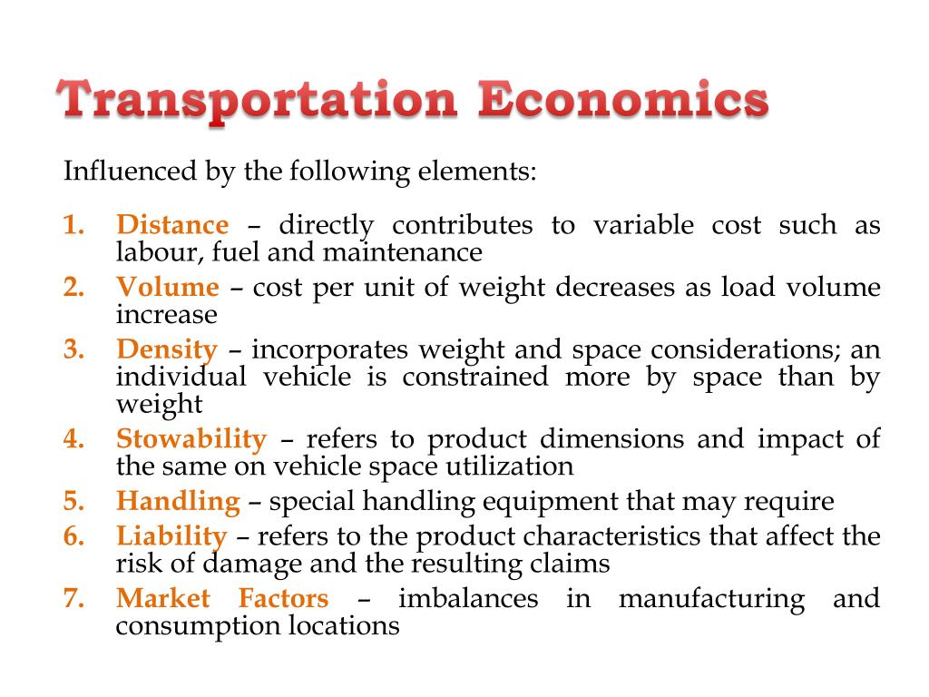 research in transportation economics