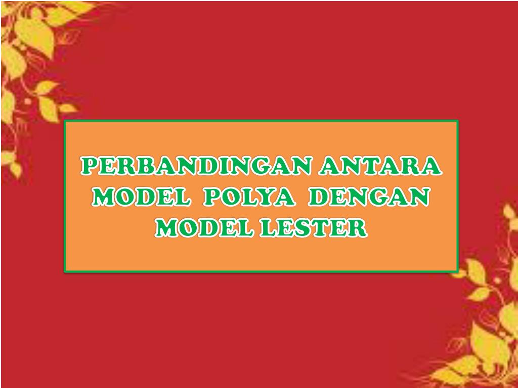 PPT - MATEMATIK STRATEGI PENYELESAIAN MASALAH DISEDIAKAN 