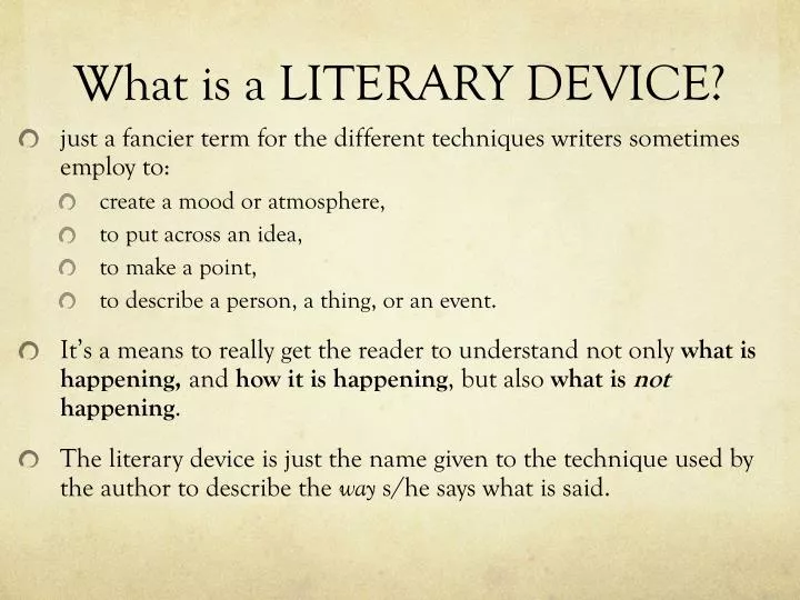 literary device in essay