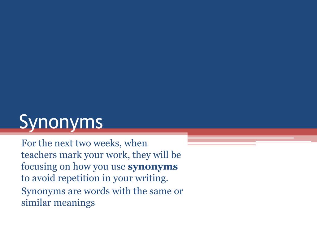 presentation at synonym