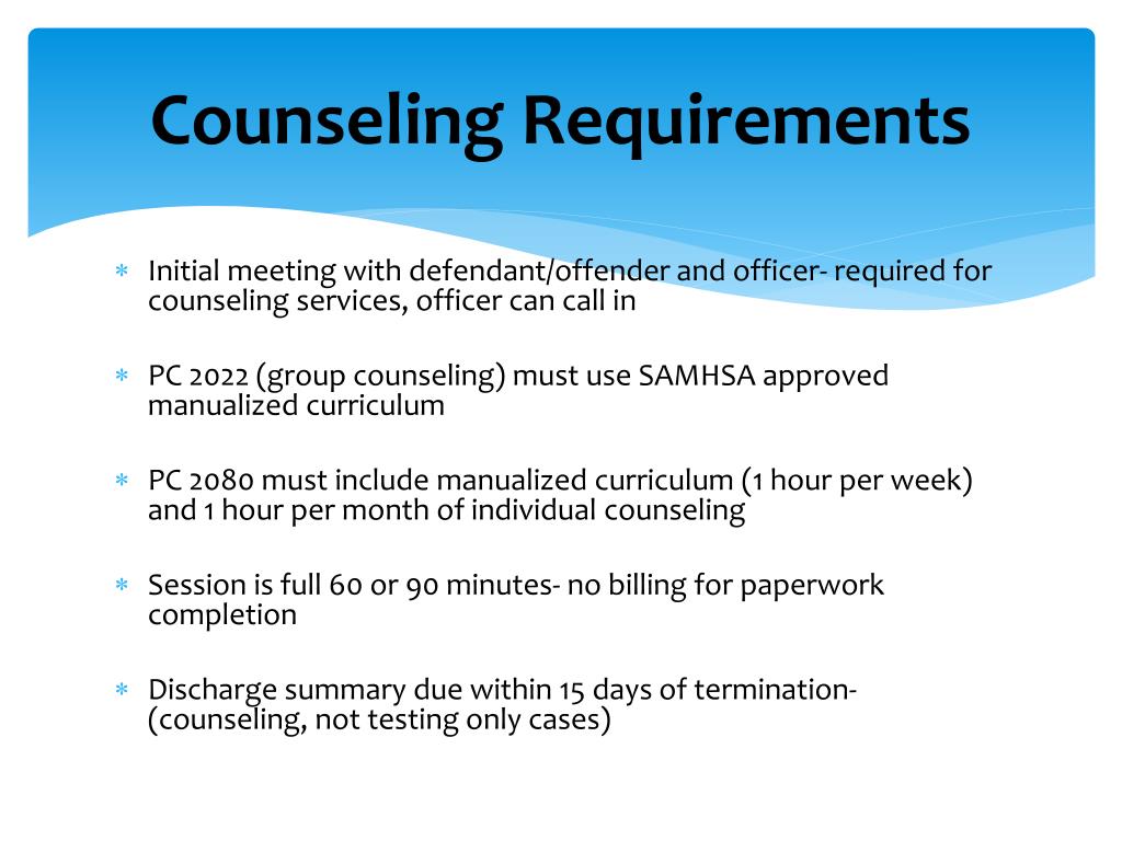 PPT U.S. Probation/Pretrial Substance Abuse Treatment Services