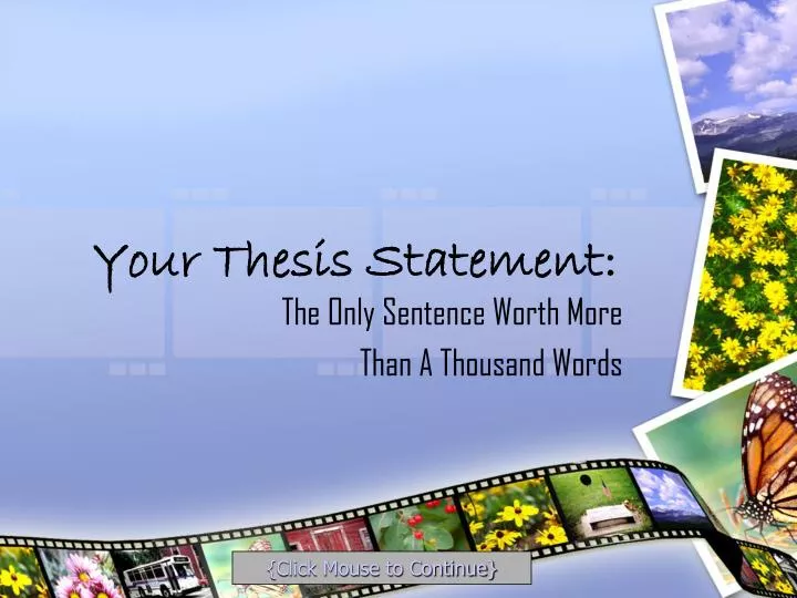 your thesis statement n.