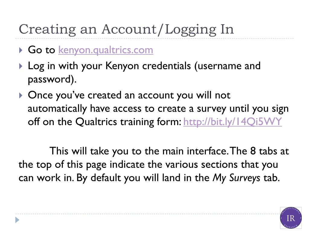 PPT Qualtrics Survey Tool Kenyon PowerPoint Presentation, free