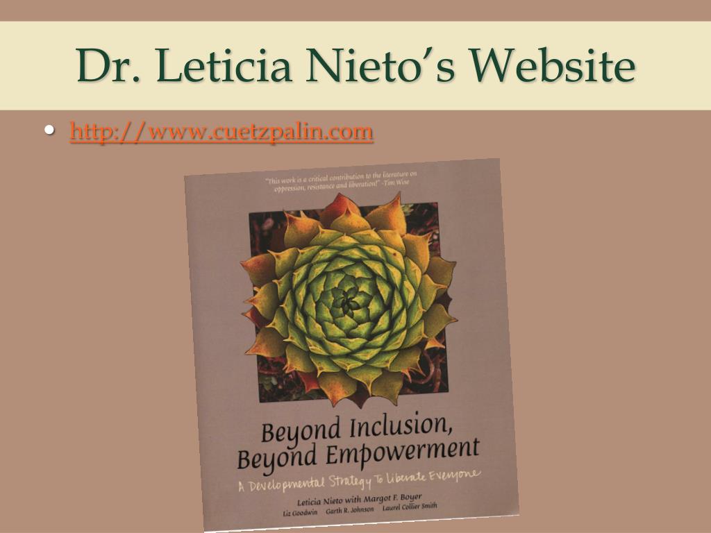 Beyond Inclusion, Beyond Empowerment by Leticia Nieto