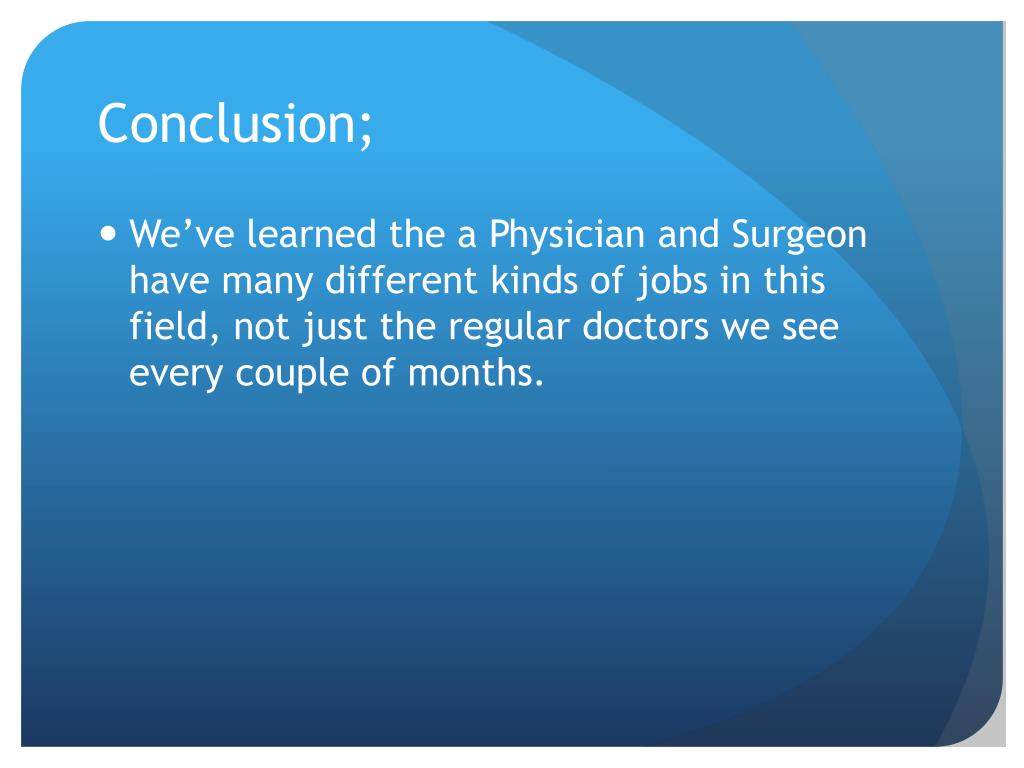 PPT - Health Career: Physician & Surgeon PowerPoint Presentation - ID ...