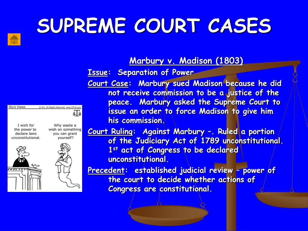 PPT SUPREME COURT CASES PowerPoint Presentation free download ID