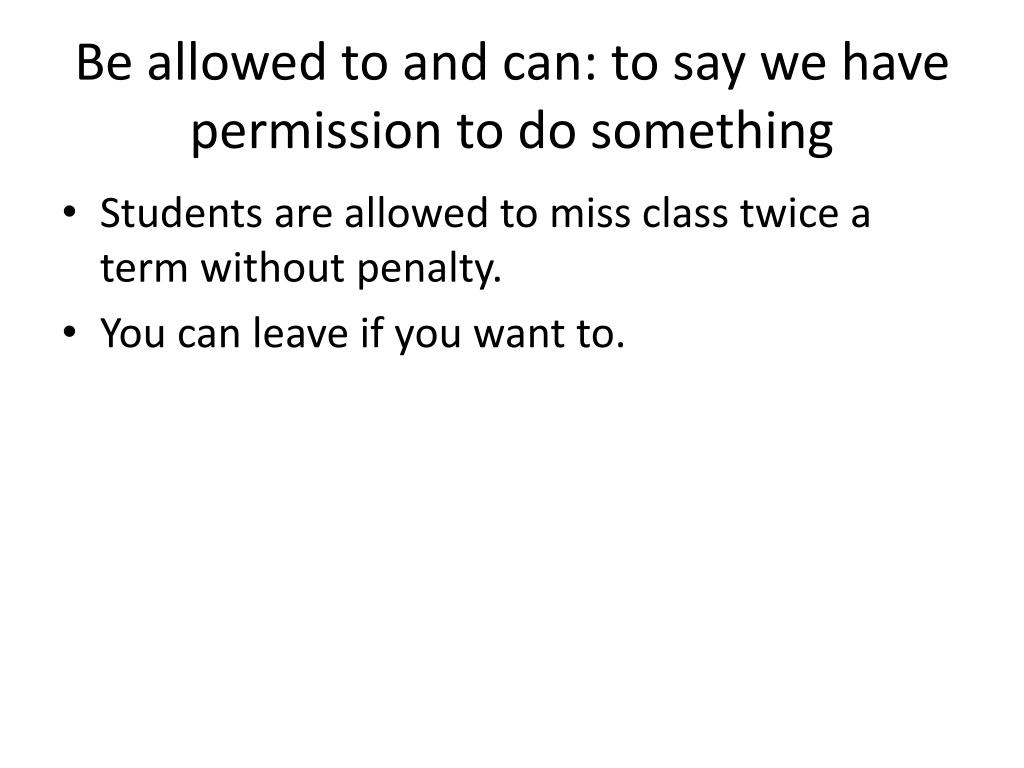 PPT Modal Verbs Be Able To Be Allowed To Be Supposed To PowerPoint 