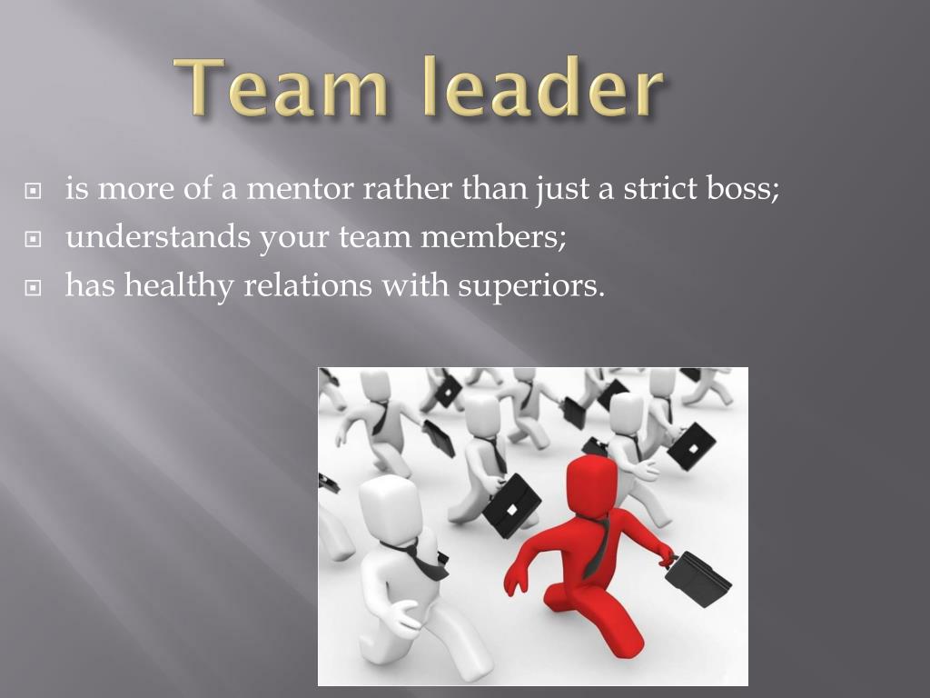 presentation for team leader position