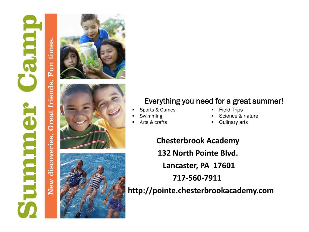 PPT Chesterbrook Academy 132 North Pointe Blvd. Lancaster, PA 17601