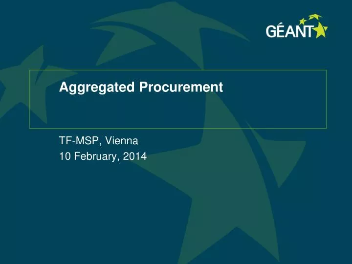 aggregated procurement n.