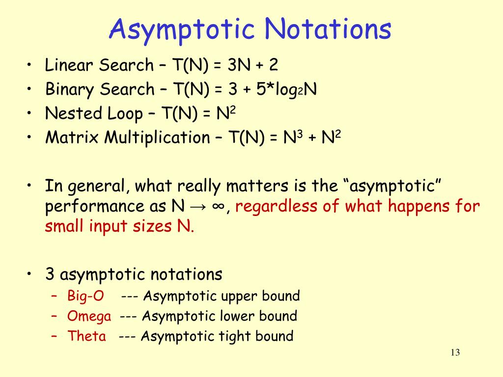 Asymptotic Notations.