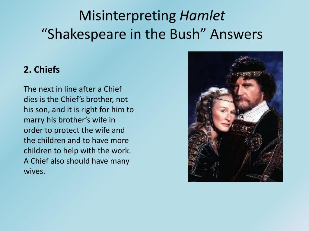 PPT “Shakespeare in the Bush” By Laura Bohannan