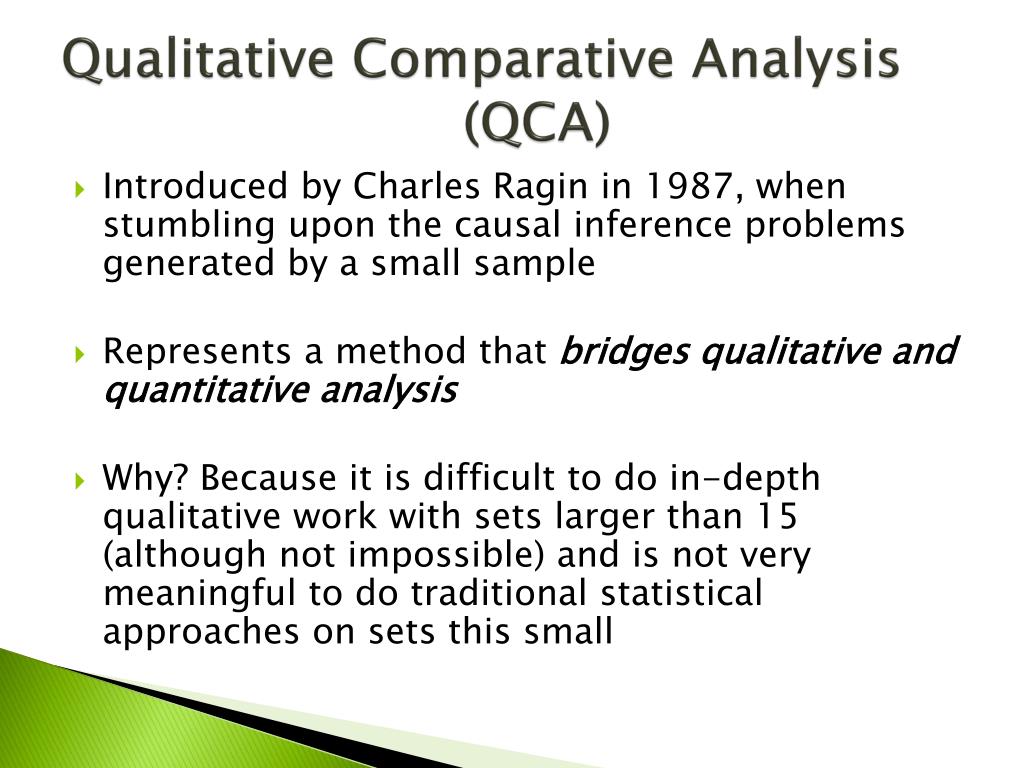 qualitative comparative analysis an introduction to research design and application