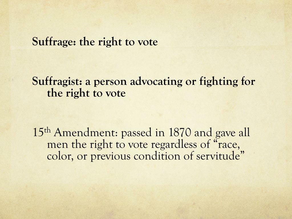 PPT - Unveiling the Journey to Women's Suffrage: The 19th Amendment ...