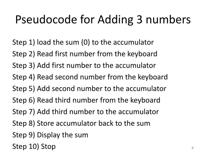 PPT - Pseudocode Examples PowerPoint Presentation - ID:2510442