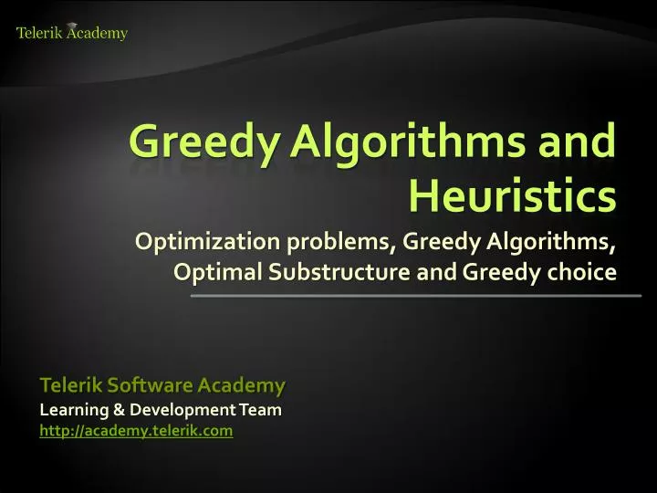 assignment problem greedy heuristics