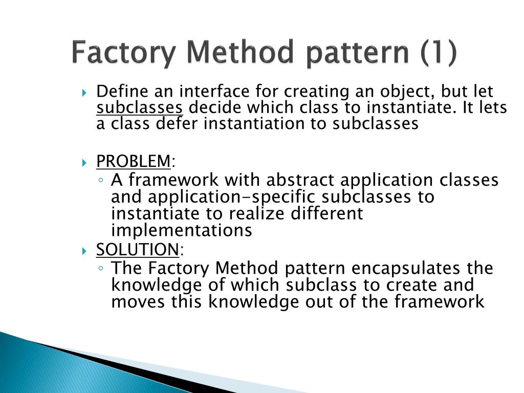 PPT - Factory Method Pattern PowerPoint Presentation, free download ...