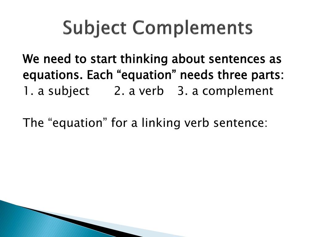 Subject Complement Noun Examples