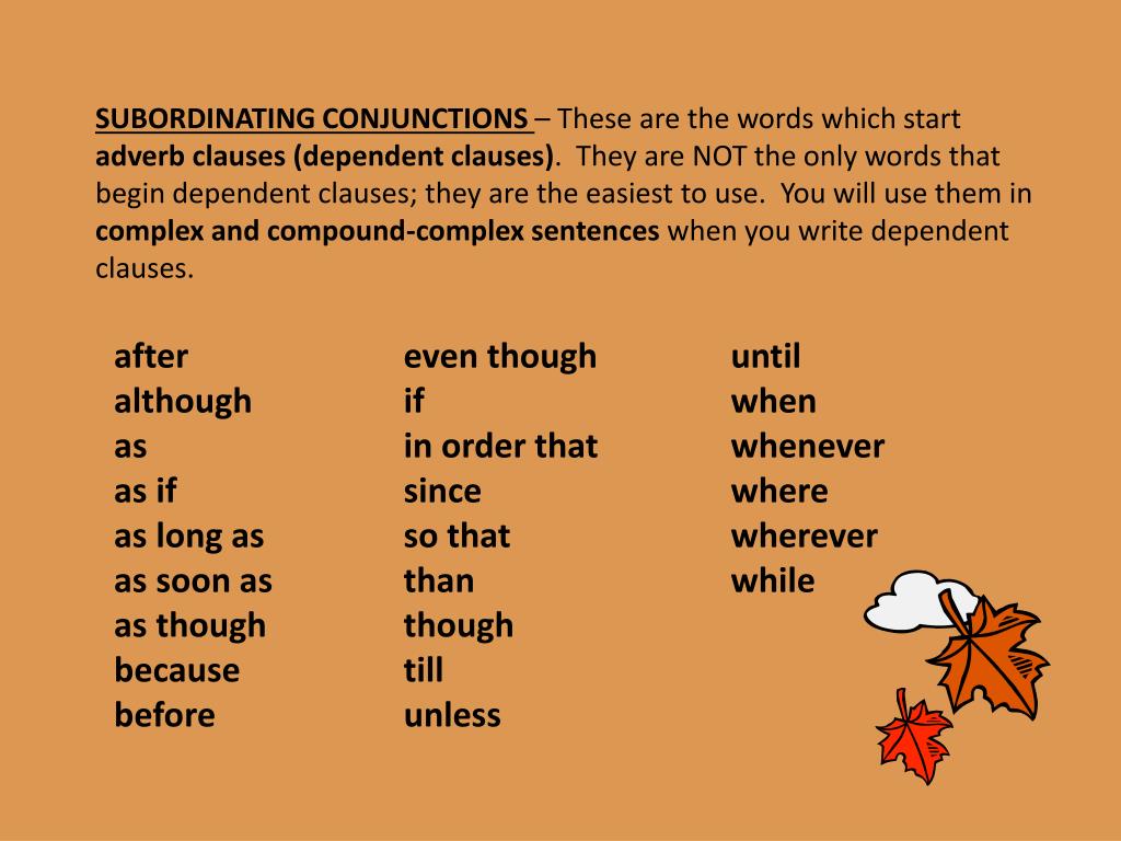 Subordinating conjunctions. Subordinate conjunctions с переводом. Subordinating conjunction list. Complex sentences Subordinating conjunctions.