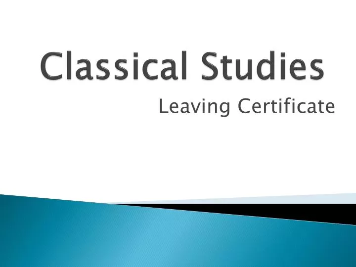 classical studies classical studies