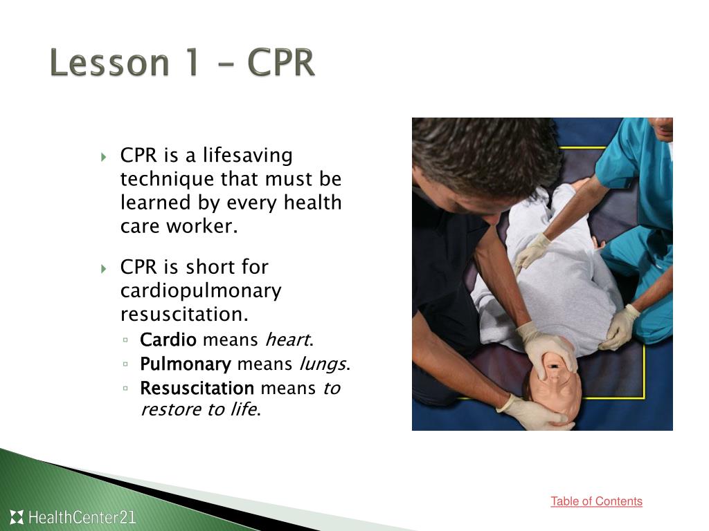 cpr powerpoint presentation