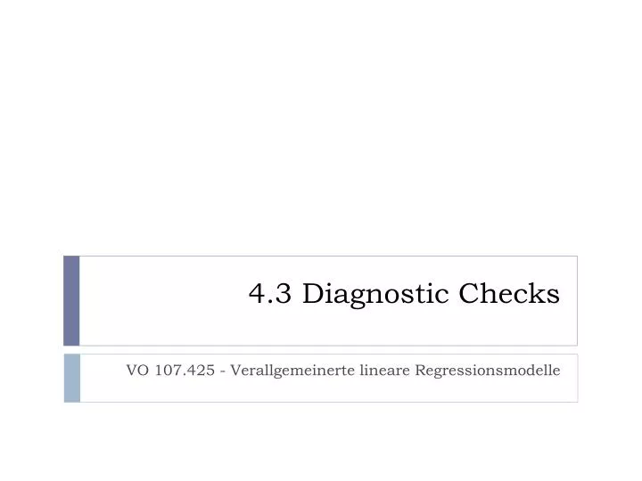 4 3 diagnostic checks n.