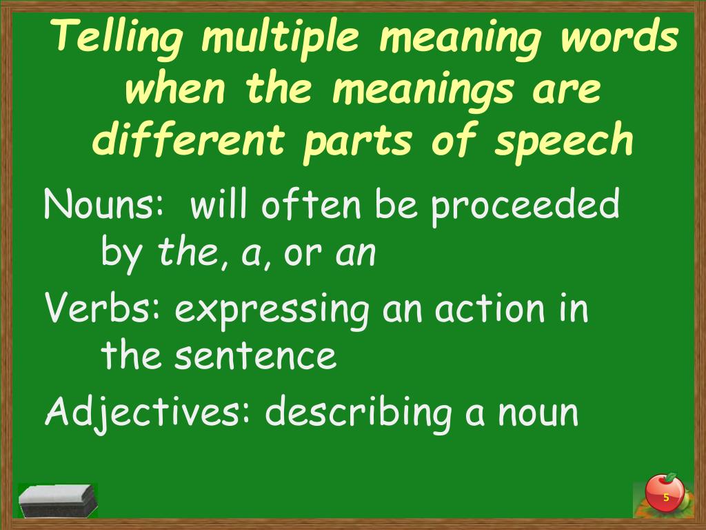 Ppt Multiple Meaning Words Powerpoint Presentation Free Download Id