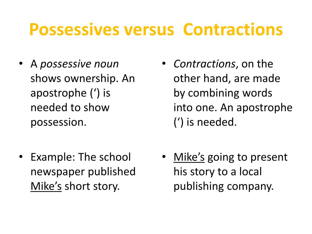 Possessive Or Contraction Worksheet