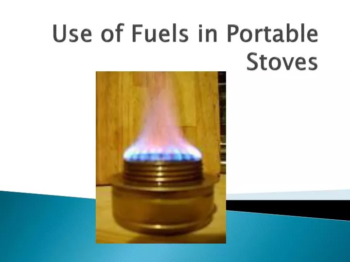 use of fuels in portable stoves n.
