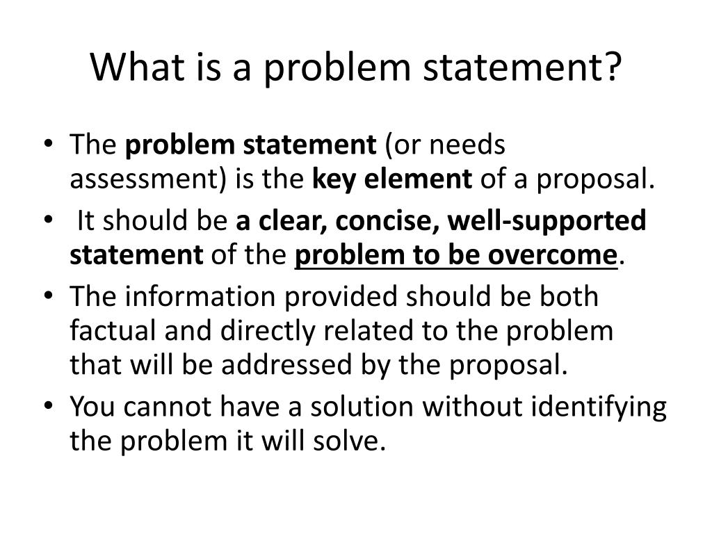 PPT - Problem Statements PowerPoint Presentation, free download - ID ...