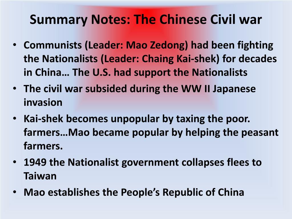 the cold war china essay