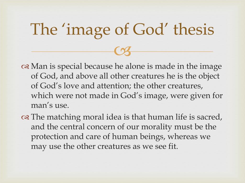 thesis of god