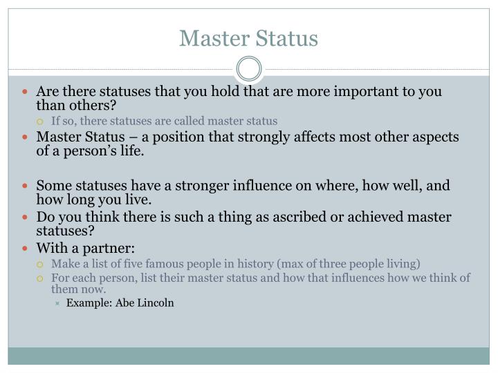 ascribed status ascribed status