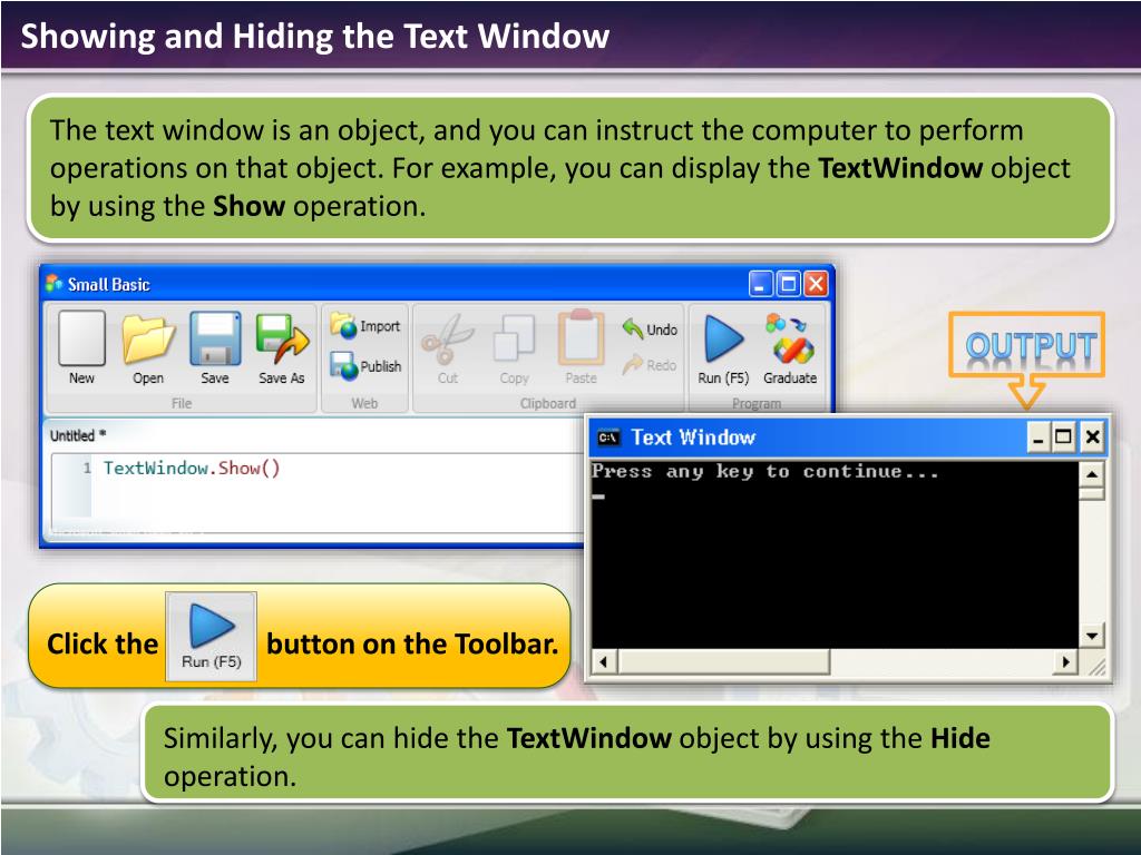 PPT - Microsoft ® Small Basic PowerPoint Presentation, free download
