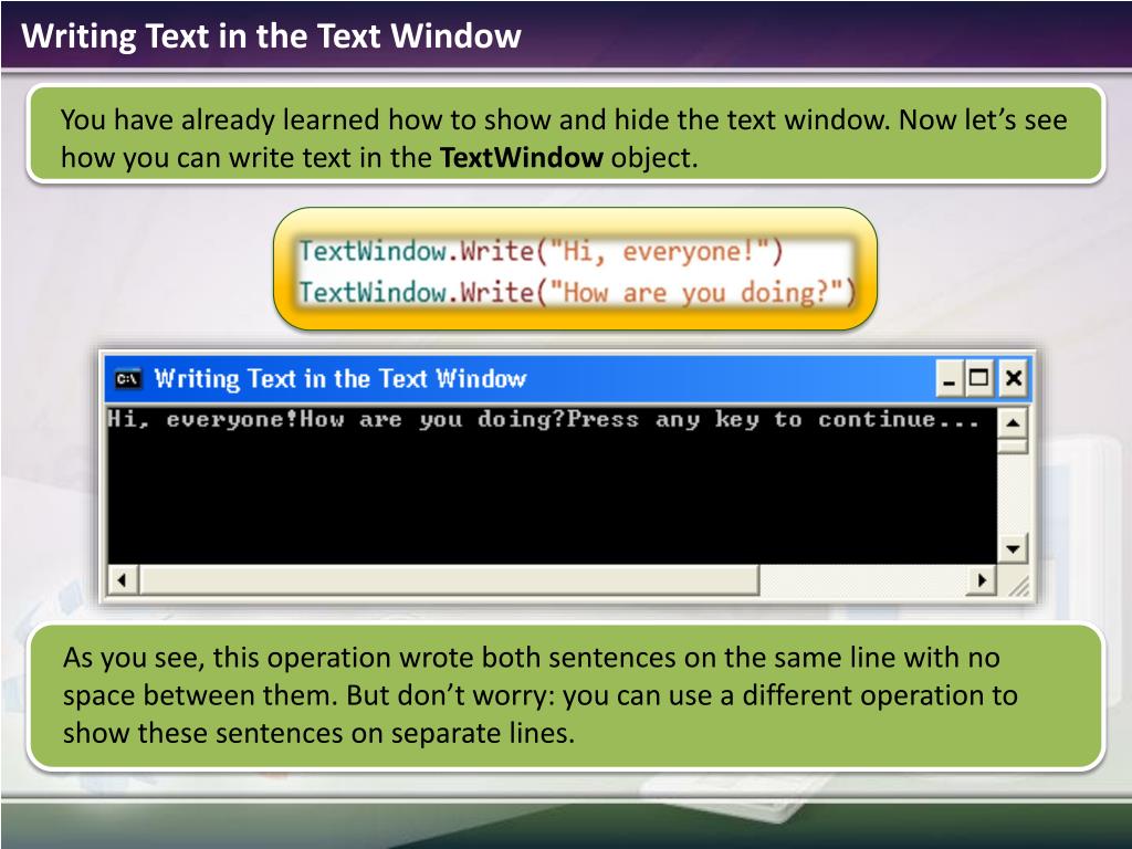PPT - Microsoft ® Small Basic PowerPoint Presentation, free download