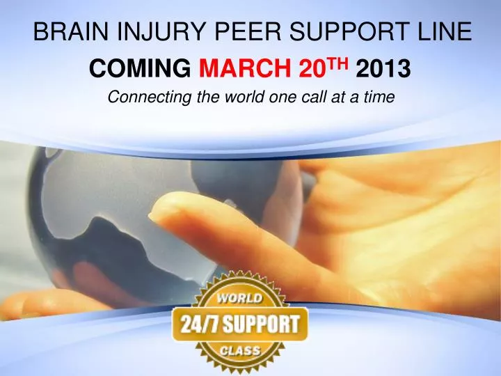 brain injury peer support line n.