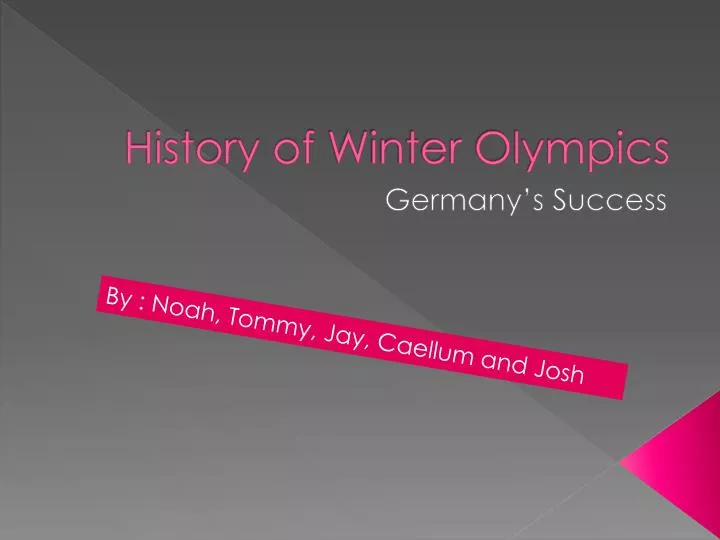 history of w inter olympics n.