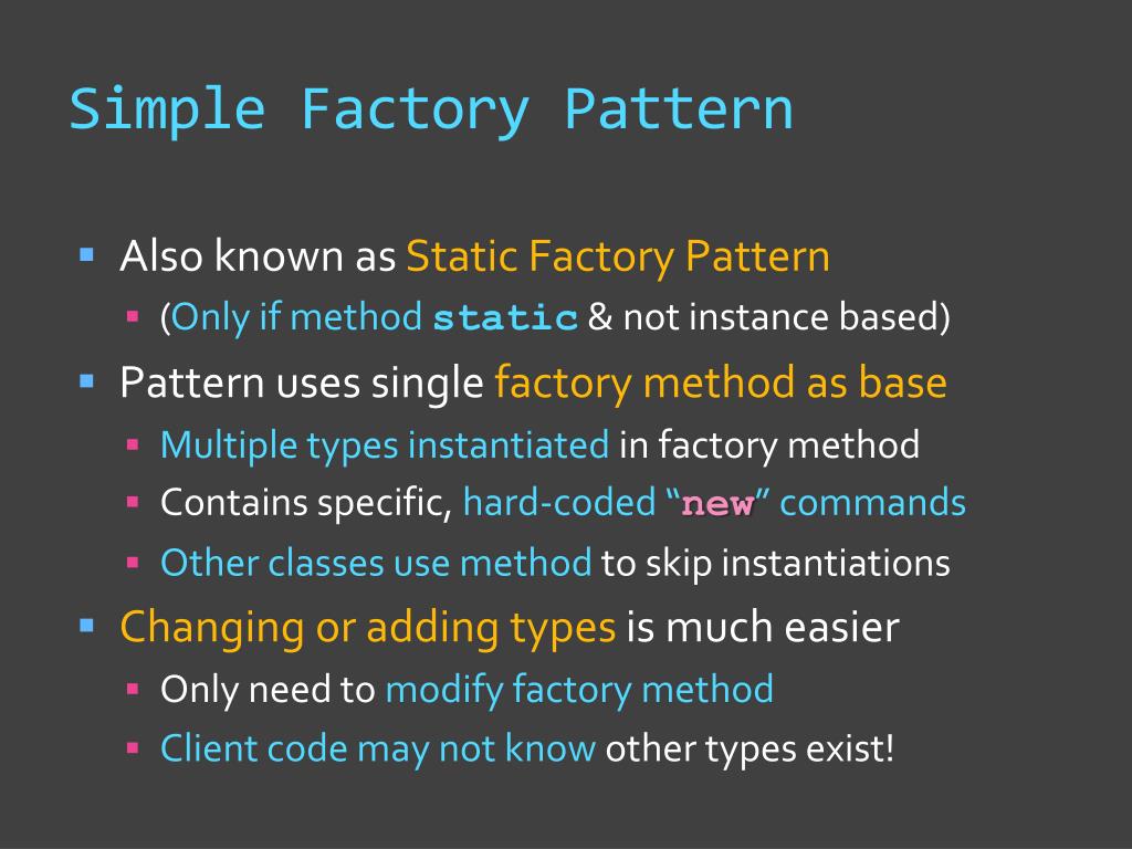 PPT Lecture 14 Factory Pattern Basics PowerPoint Presentation, free